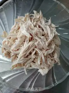 Make Spicy chicken silk step 3