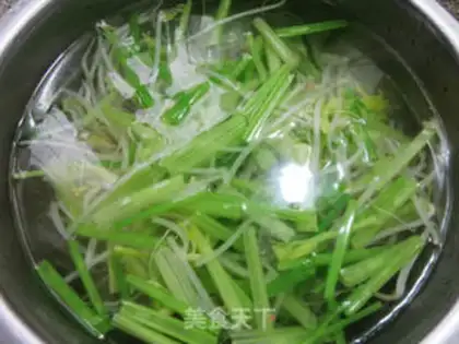 Make The celery green bean sprouts step 2