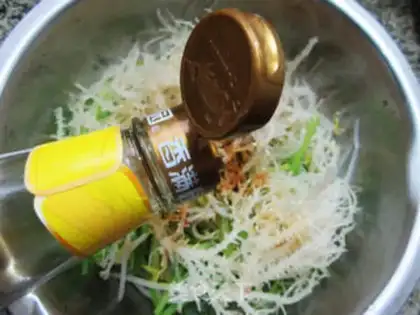 Make The celery green bean sprouts step 6