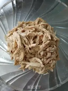 Make Spicy chicken silk step 4