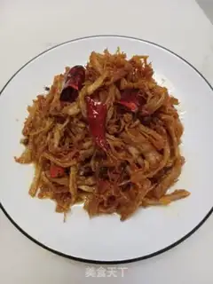 Make Spicy chicken silk step 8
