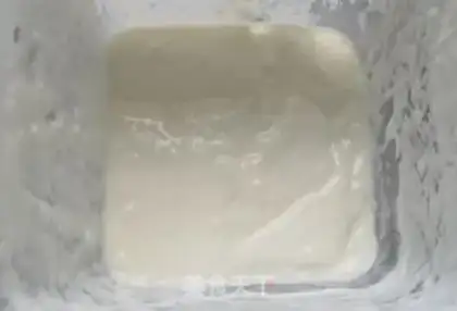 Make Mango strawberry sour milk cup step 1