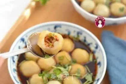 Make Potato meatball spicy soup step 10