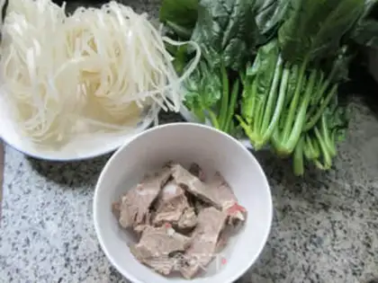Make Beef slices of spinach step 0