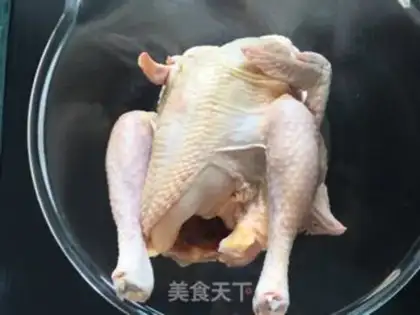 Make Baking the oven with lemon juice. The whole chicken step 3