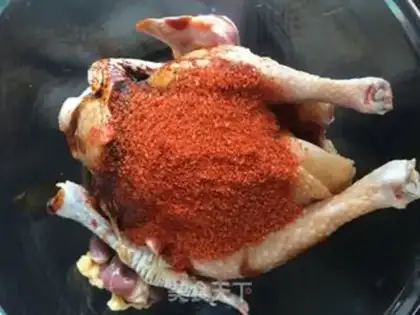 Make Baking the oven with lemon juice. The whole chicken step 4