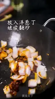 Make Pepper dry tofu step 5