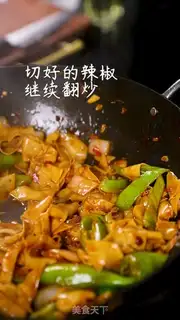 Make Pepper dry tofu step 6