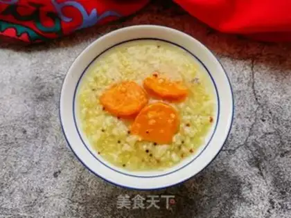 Make Quinos, sweet potatoes, rice congee step 10