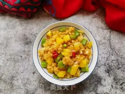 Make Pineapple sweet rice step 10