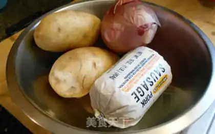 Make Sausage and potatoes step 1