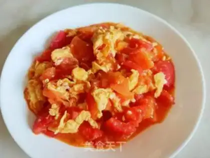 Make Tomato fried eggs step 10