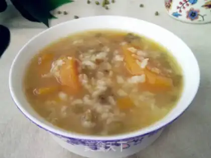 Make Green bean pumpkin porridge step 6