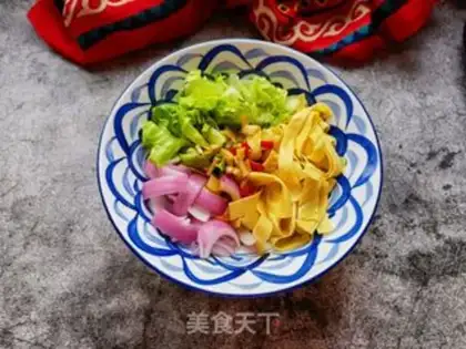 Make Onion pickles with tofu skin step 7