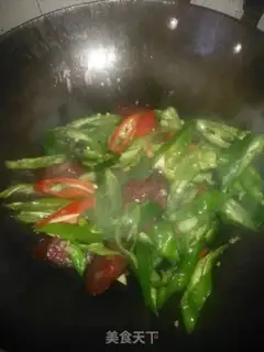 Make Pepper fried sausage step 5