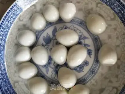 Make Rose quail eggs step 2