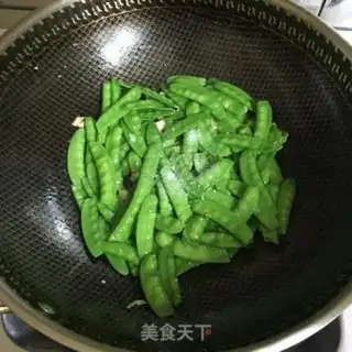 Make Garlic sweet beans step 2