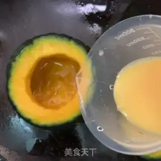 Make Pumpkin steamed eggs step 3