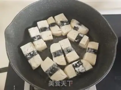 Make Burning seaweed tofu step 4