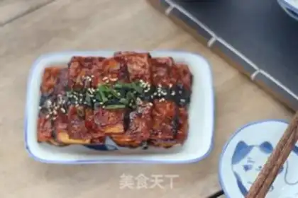 Make Burning seaweed tofu step 9