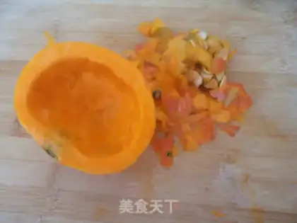 Make Pumpkin corn paste step 1