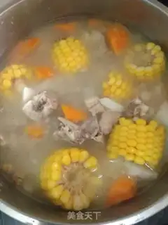 Make Tastes of cornbone, carrots, bouquet soup step 7