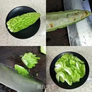 Make Piggy liver and bitter melon step 0