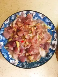 Make Salted fish steam pork step 5