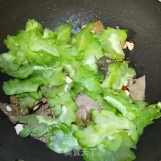 Make Piggy liver and bitter melon step 7