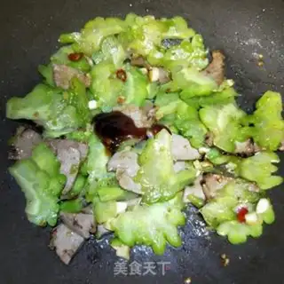 Make Piggy liver and bitter melon step 8