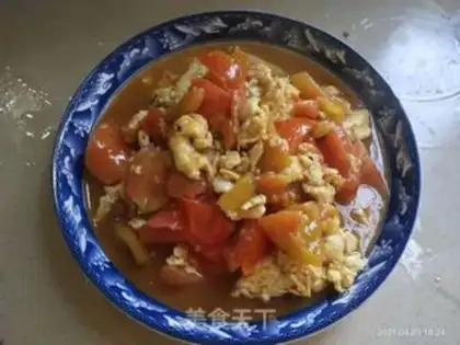Make Tomato fried eggs step 6