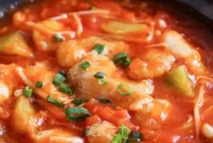 Make Tomato stew of dragonfish step 5