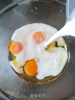 Make Peach yogurt cake step 1