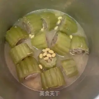 Make Bitter cucumber soup step 13