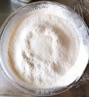 Make Peach yogurt cake step 3
