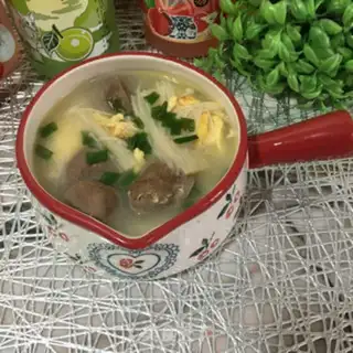 Make Eggballs, gin and mushroom soup step 11