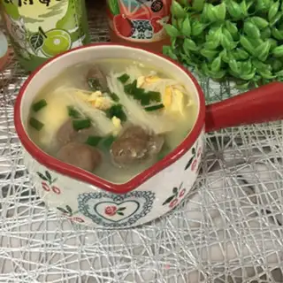 Make Eggballs, gin and mushroom soup step 12