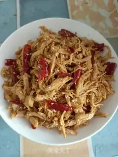 Make Spicy chicken silk step 13