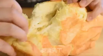 Make Sweet, soft coconut toast step 11