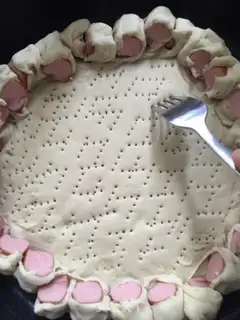 Make Shrimp larvae pizza step 6