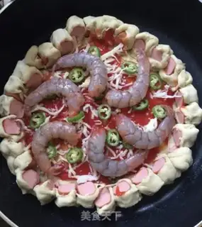 Make Shrimp larvae pizza step 10