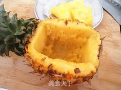 Make Pineapple rice step 3