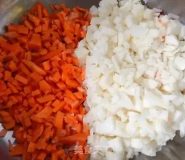 Make Mountain medicine, carrots, porridge step 1
