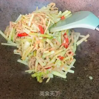 Make Spring fried meat step 6
