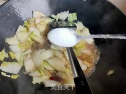 Make A fan of cabbage step 8
