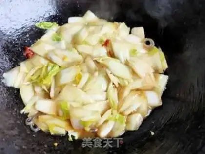 Make A fan of cabbage step 9
