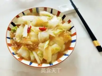 Make A fan of cabbage step 11
