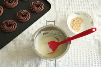 Make Chocolate ring cookies step 12