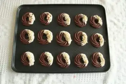 Make Chocolate ring cookies step 13
