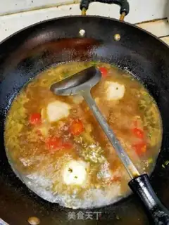 Make Summer home has a lot of sour soup step 6
